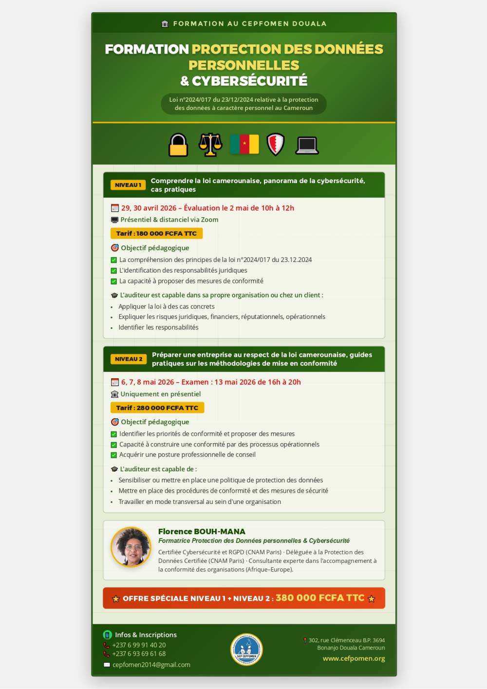 Formation Protection des Données Personnelles & Cybersécurité – Niveau 2